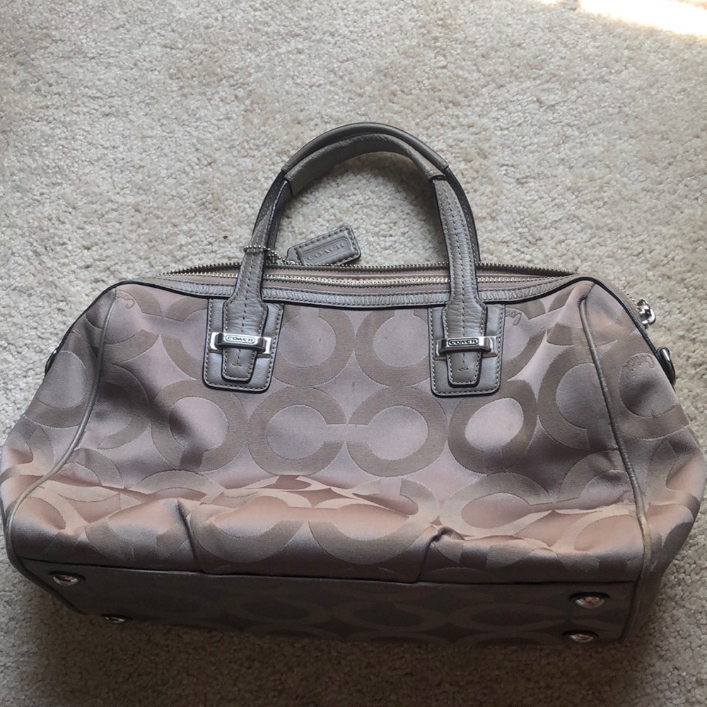 Beige Coach Purse